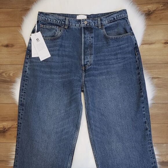 Boyish The Ziggy High Waisted Straight Leg Denim Jeans in Krush Groove NWT - Picture 7 of 11